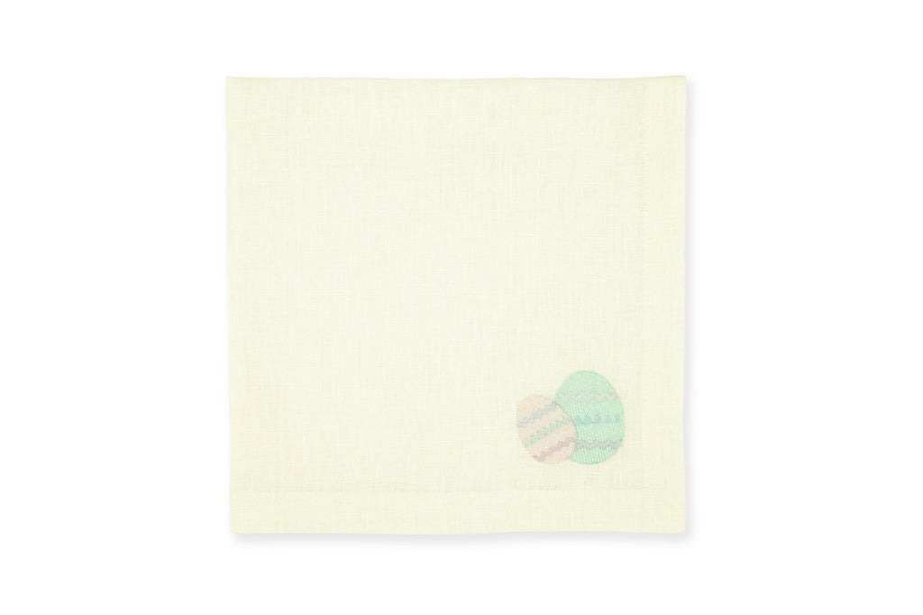 Easter Egg Yellow Linen Napkin, Set of 4