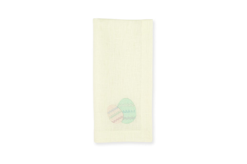 Easter Egg Yellow Linen Napkin, Set of 4