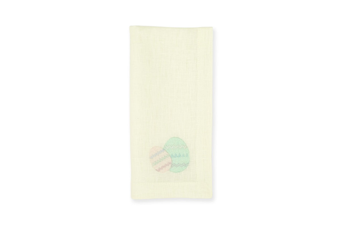 Easter Egg Yellow Linen Napkin, Set of 4