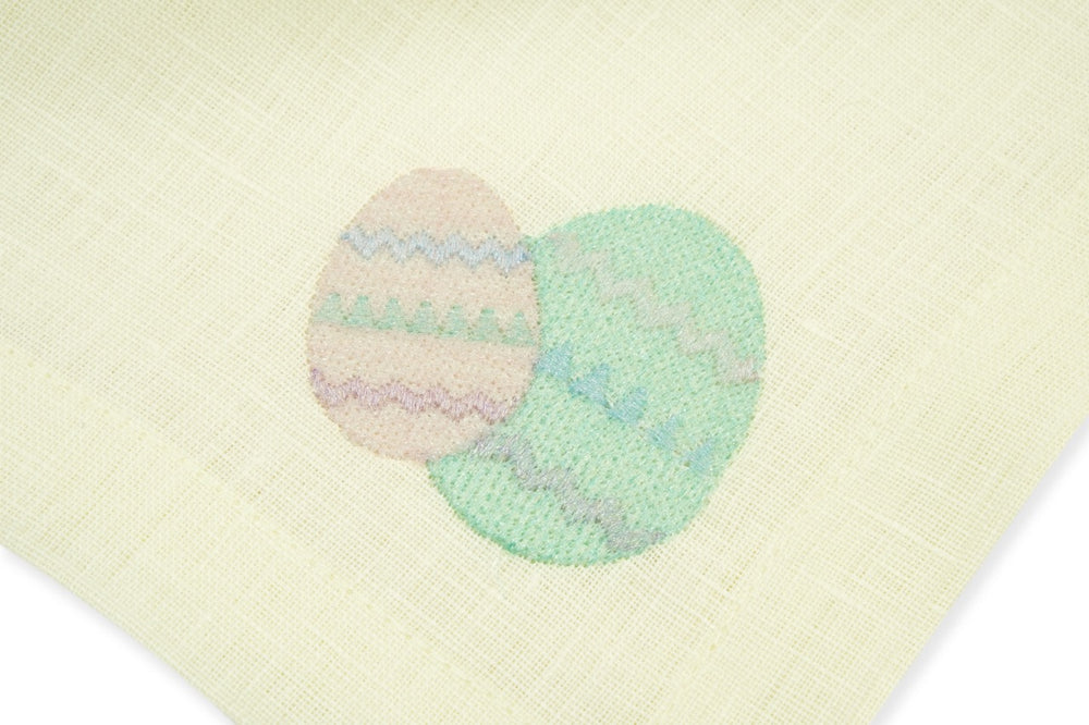 Easter Egg Yellow Linen Napkin, Set of 4