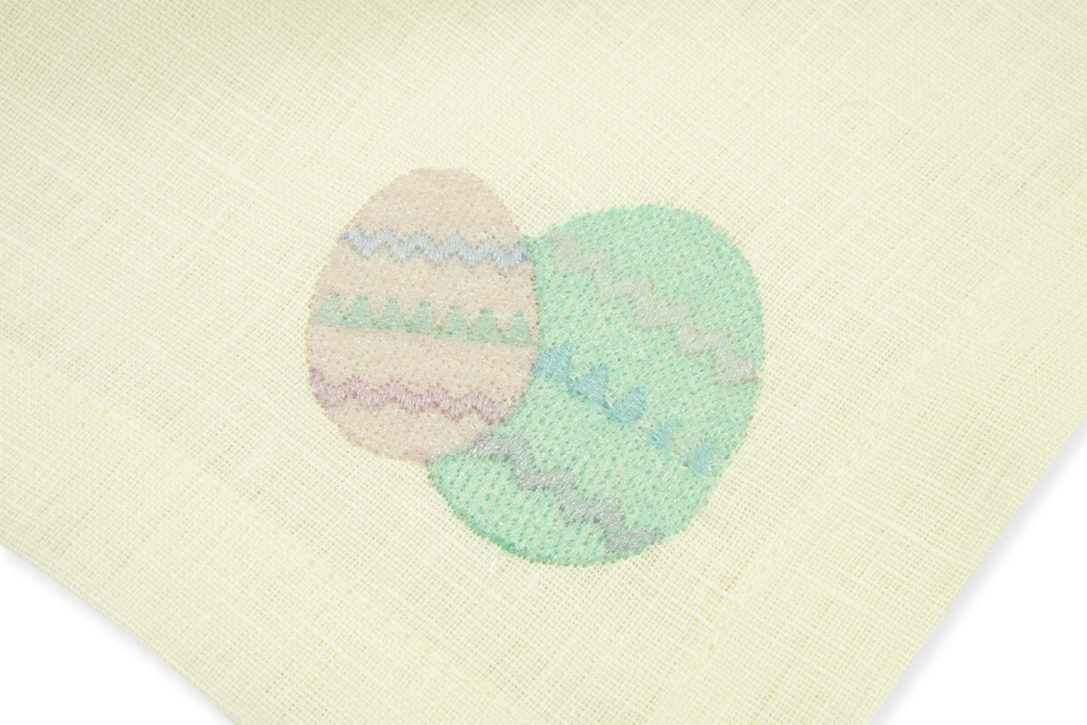 Easter Egg Yellow Linen Napkin, Set of 4