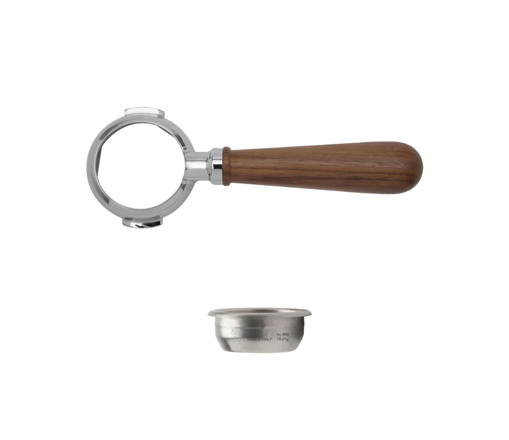 Bottomless Filterholder, Walnut Wooden Handle