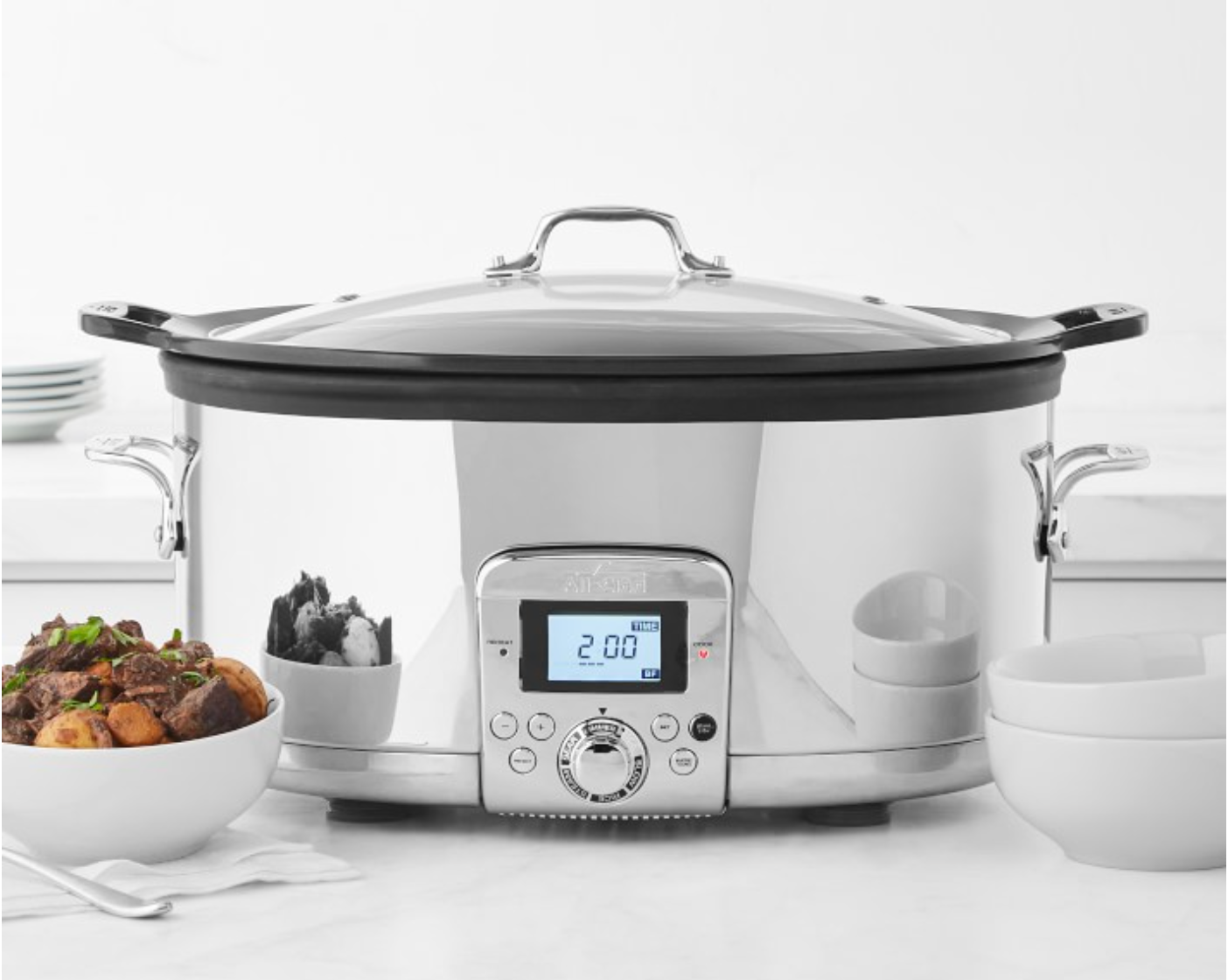 All-Clad Gourmet Plus Slow Cooker, 7-Qt. with All-In One Browning