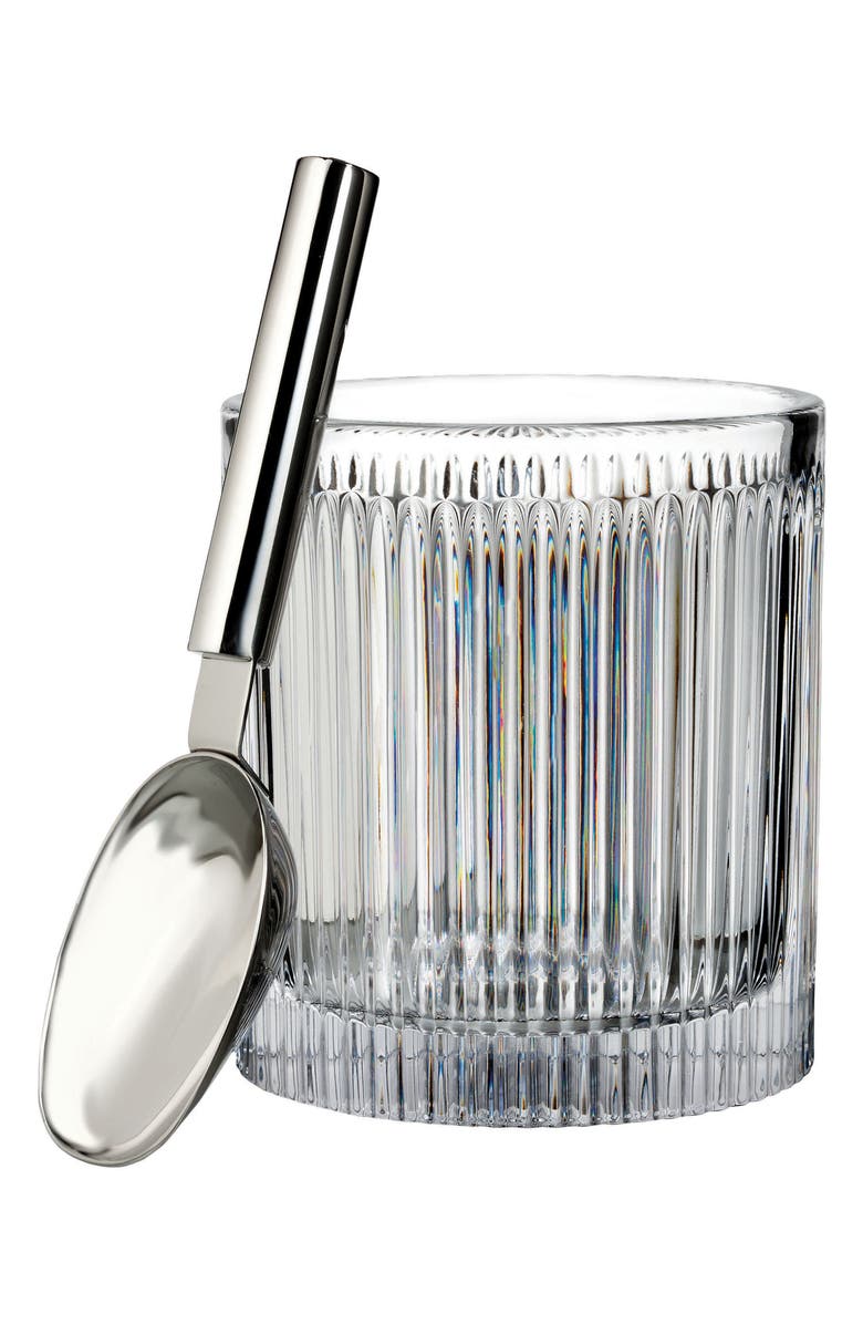 Aras Lead Crystal Ice Bucket & Scoop