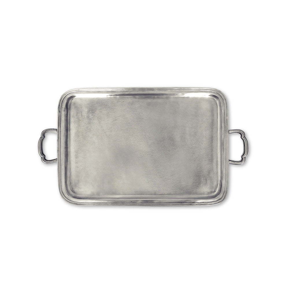 Lago Rectangle Tray with Handles, Large