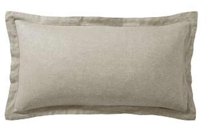 Belgian Flax Linen Sham / Pillow Case, Eucalyptus, Set of 2