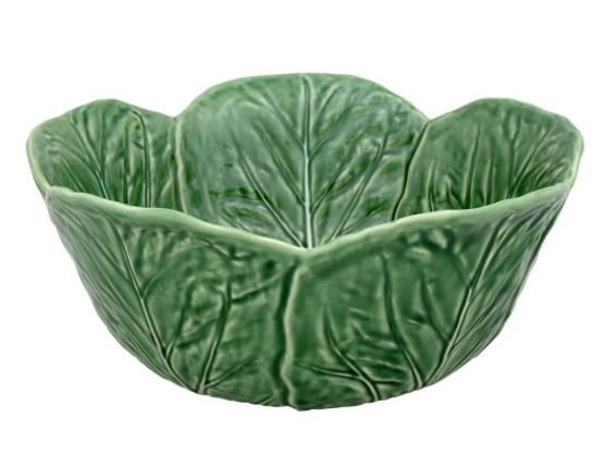 Bordallo Pinheiro Cabbage Green Tall Salad Bowl