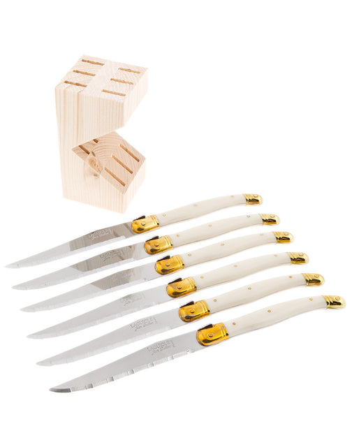 6pc Steak Knife & Block Set