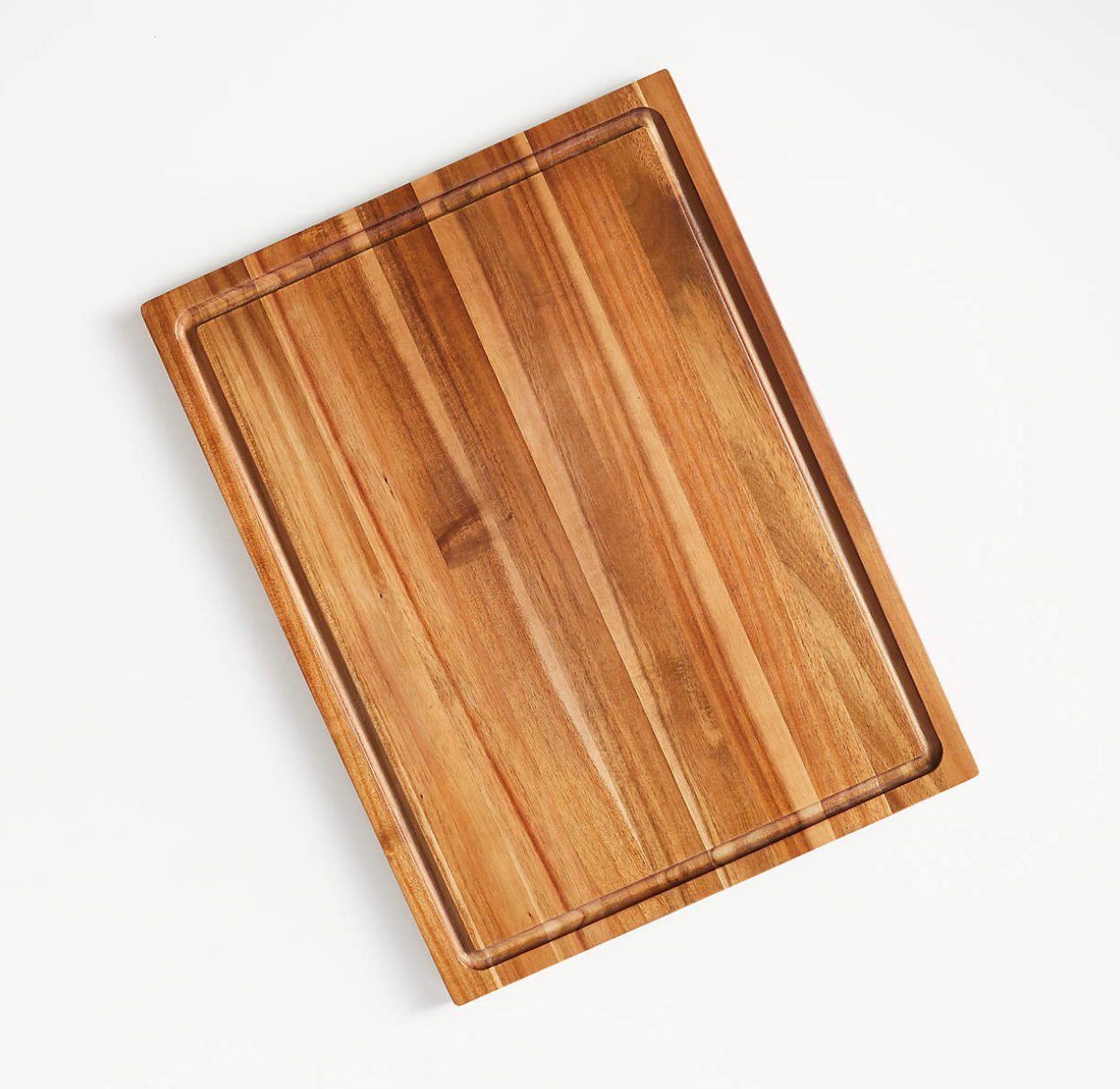 Crate & Barrel Acacia Wood Cutting Board 20"x15"x0.75"