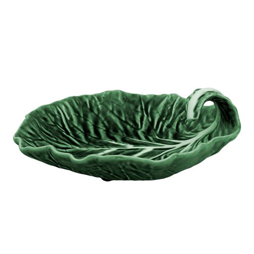 Cabbage Leaf with Curvature in Green, Set of 2