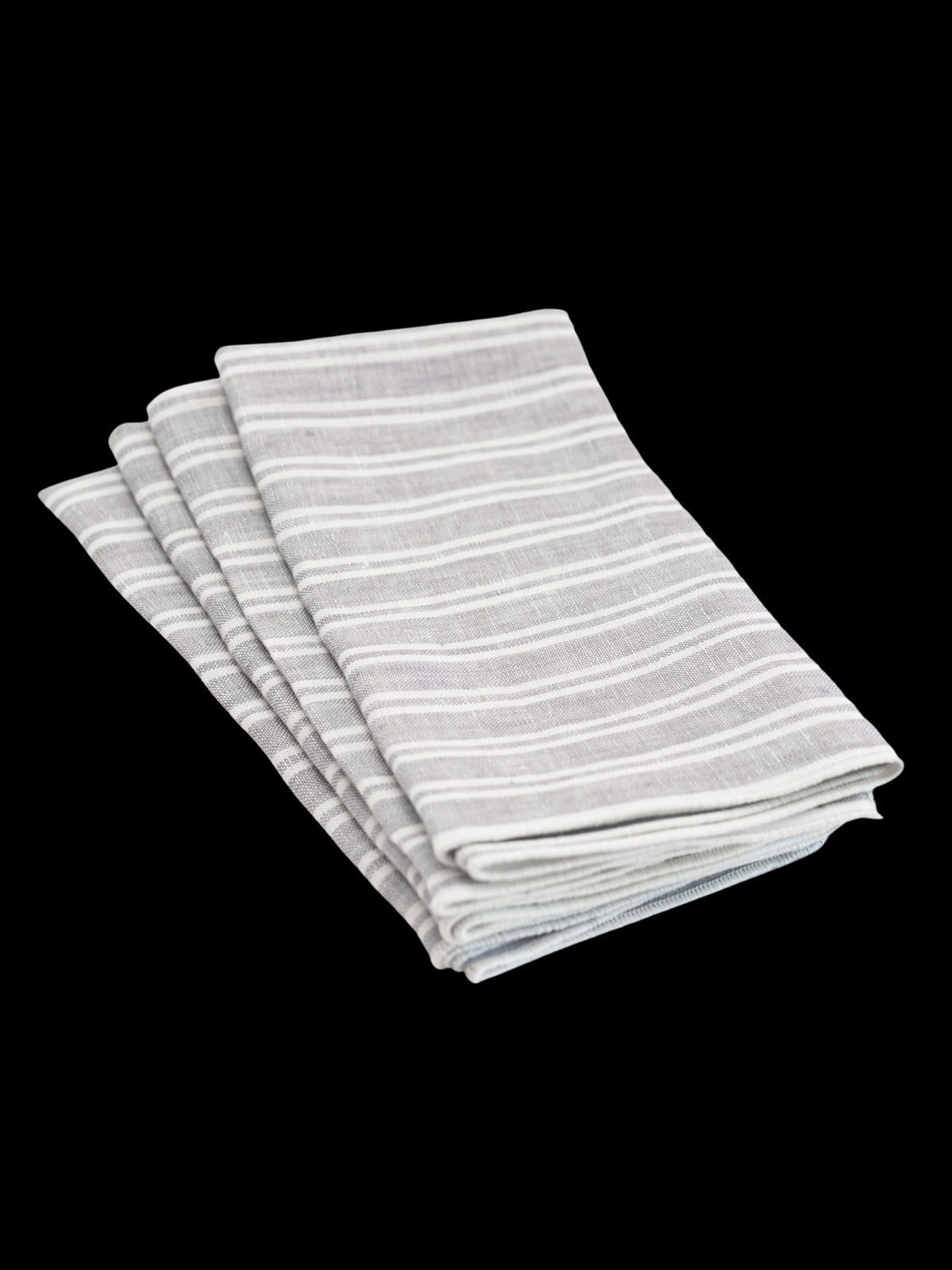 George Gray Stripe Napkin Set