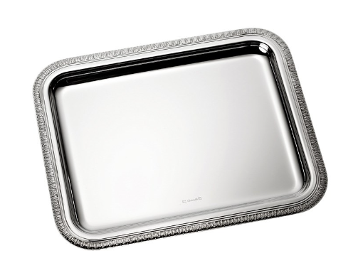 Christofle Malmaison Silverplated Rectangular Trays