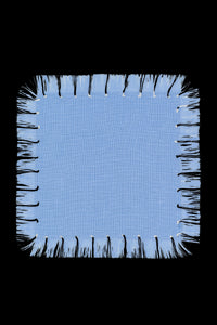 Hand Knotted Fringe Cocktail Napkin, Set of 6