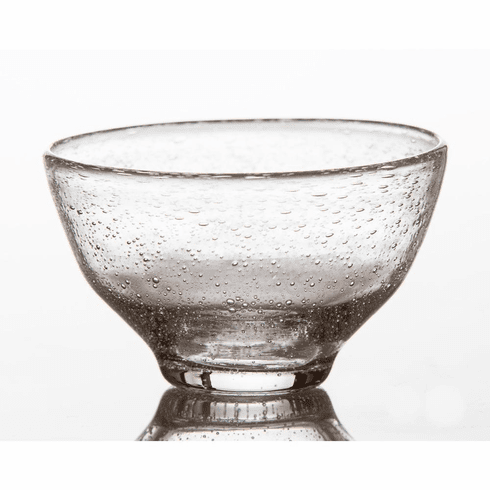 Clear Bubble Glass Bowl (Set of 4)