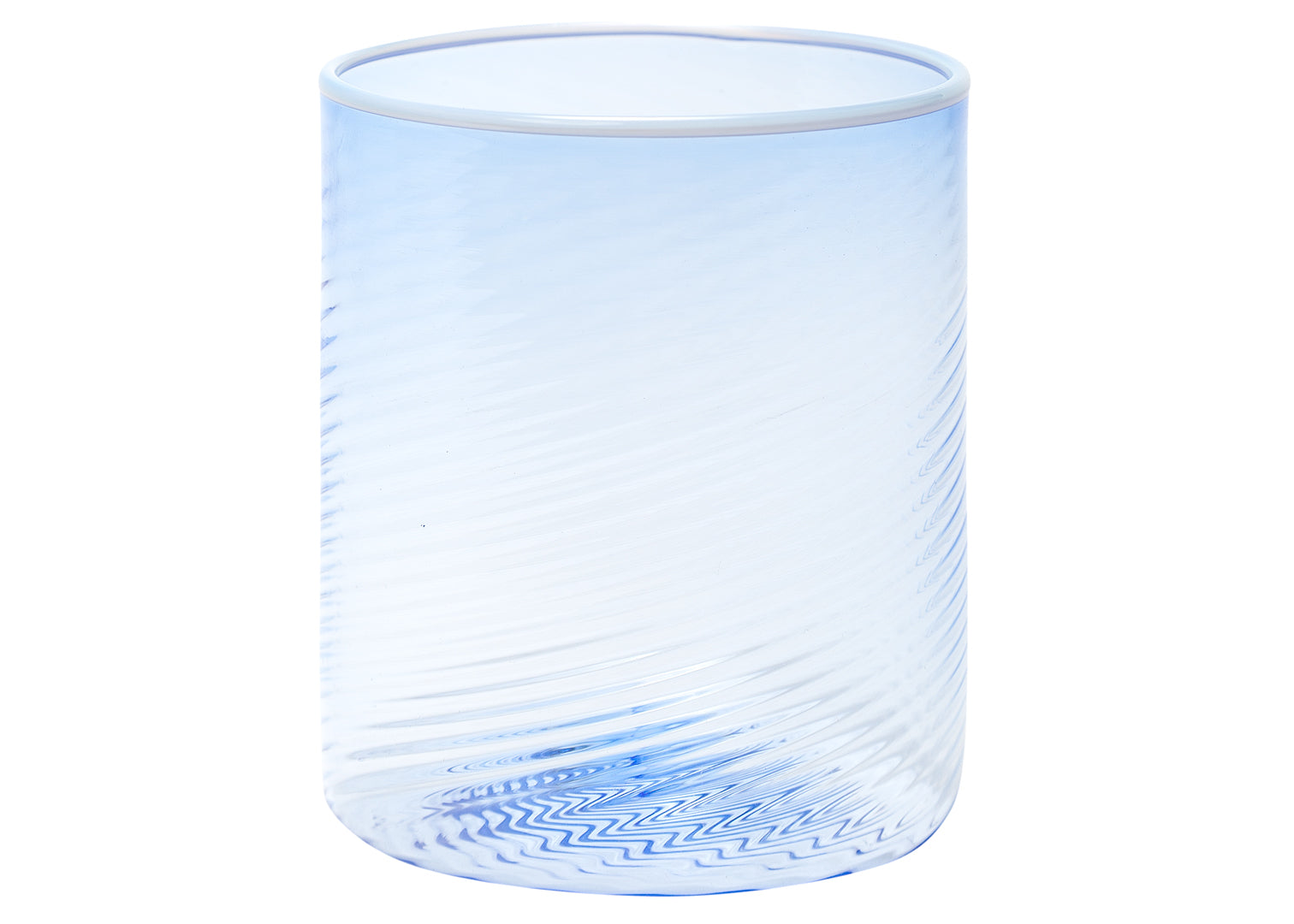 Blue Twist Tumbler with White Rim – Land Of Belle