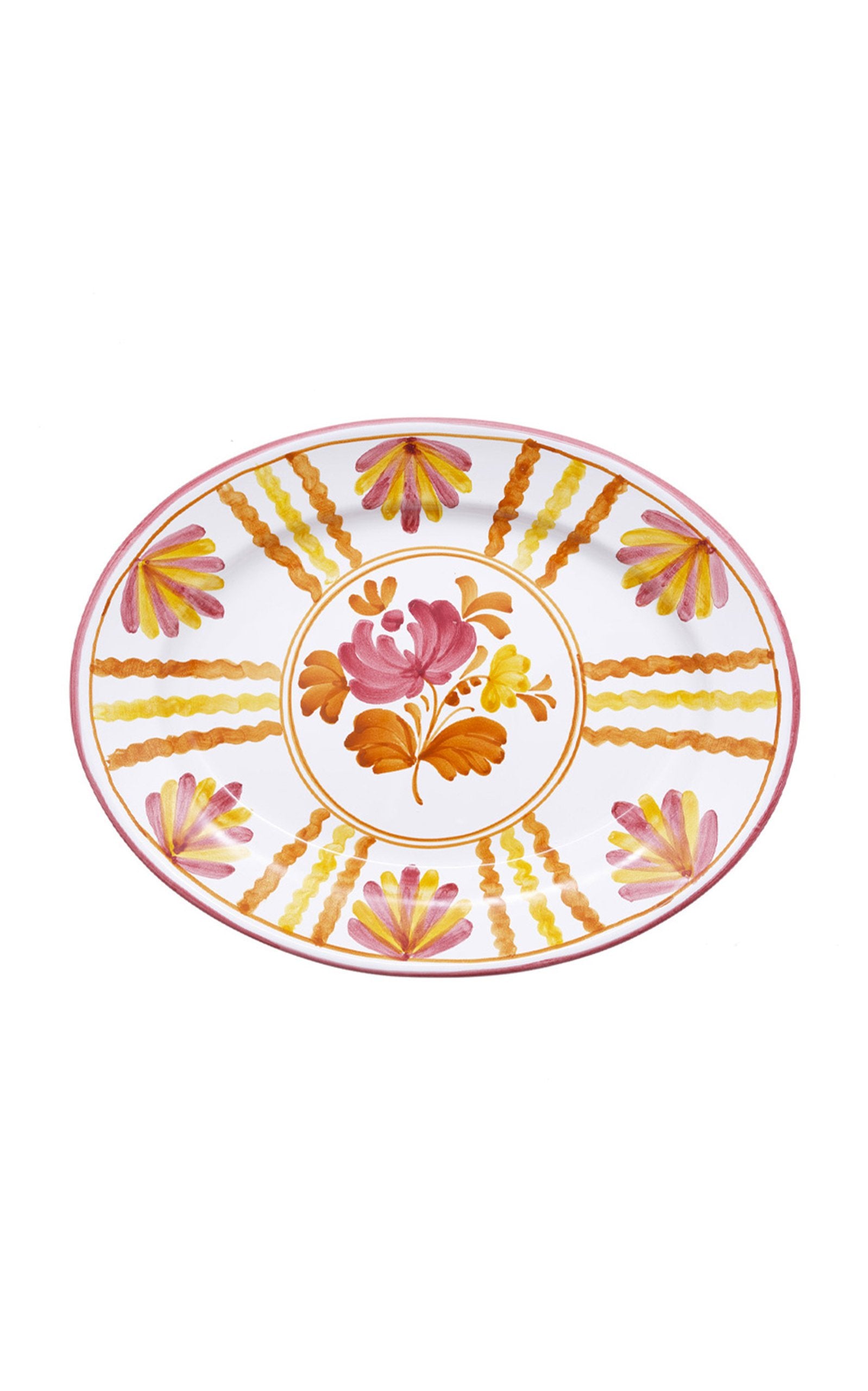 Blossom Hand-Painted Ceramic Platter