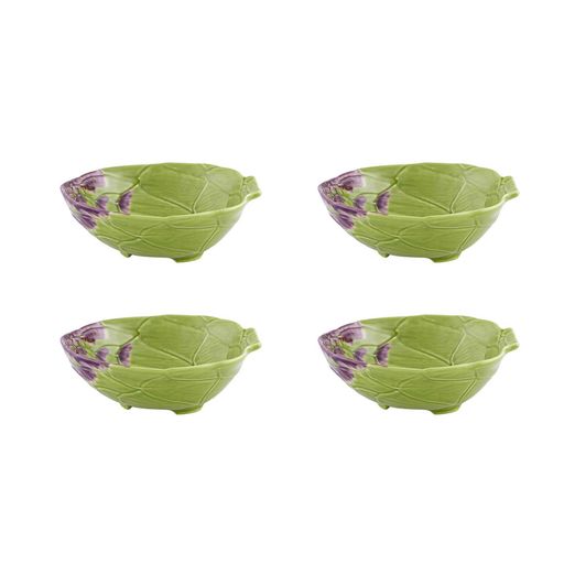 Artichoke Bowl in Green 7", set of 4