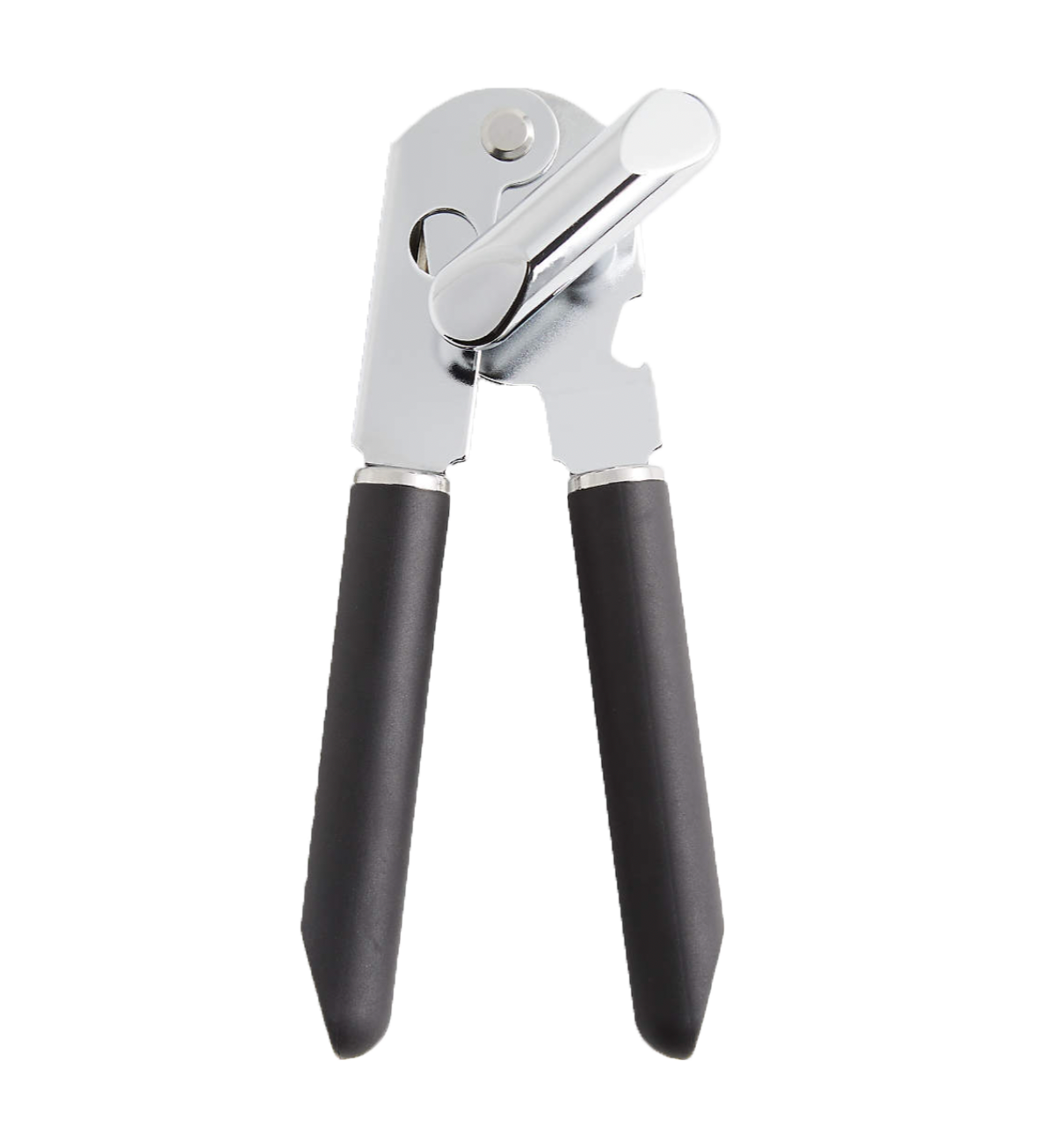 Crate & Barrel Black Soft-Touch Can Opener