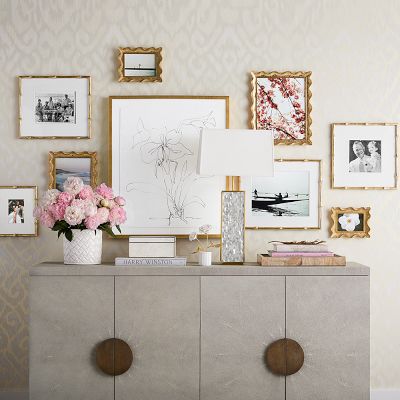 AERIN Gilded Bamboo Gallery Frame