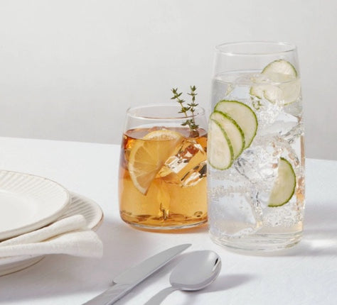 12pc Glass Cranston Double Old Fashion and Cooler Glasses Set - Threshold™