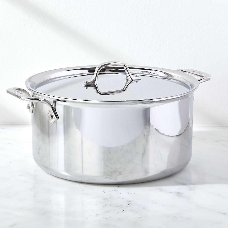 All-Clad © d3 Stainless Steel 8-Quart Stock Pot with Lid
