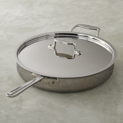 All-Clad d5 Stainless-Steel Sauté Pan - 3 Qt.