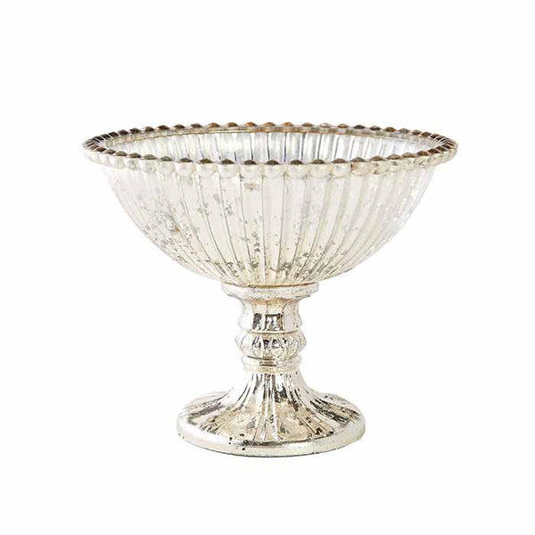 Antique Silver Pedestal Bowl