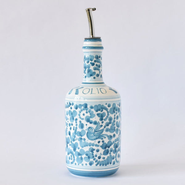 Arabesco Turquoise oil bottle cruet