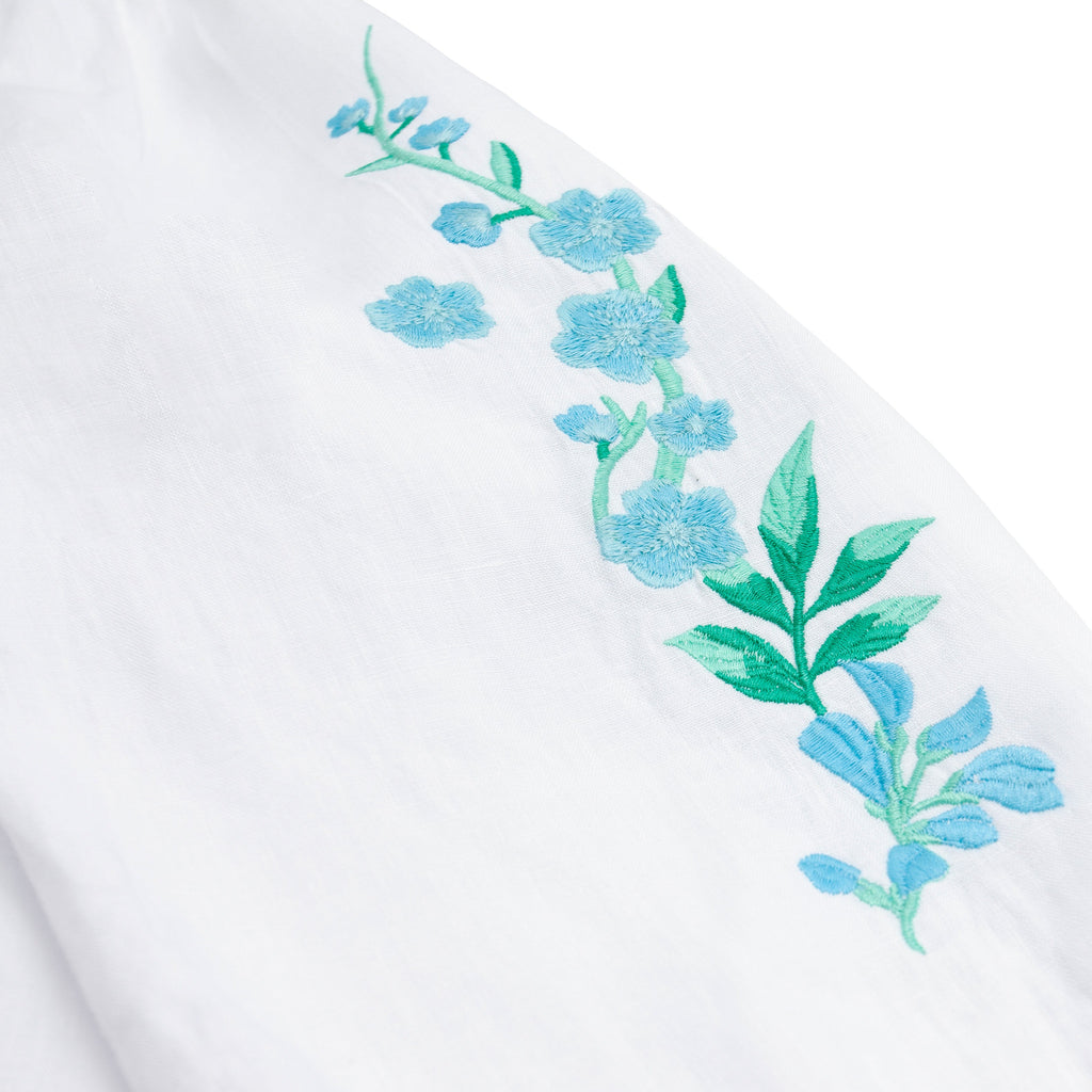 minnow x Fanm Mon Women's Coconut Grove White Long Sleeve Dress