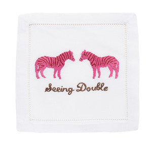 Seeing Double Cocktail Napkins, Set of 4