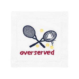 Overserved in Red, White, And Blue Cocktail Napkins, Set of 4