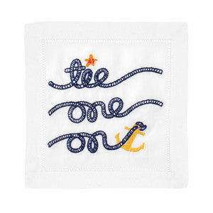 Tie One On Cocktail Napkins, Set of 4