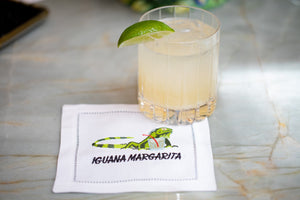 Iguana Margarita Cocktail Napkins, Set of 4