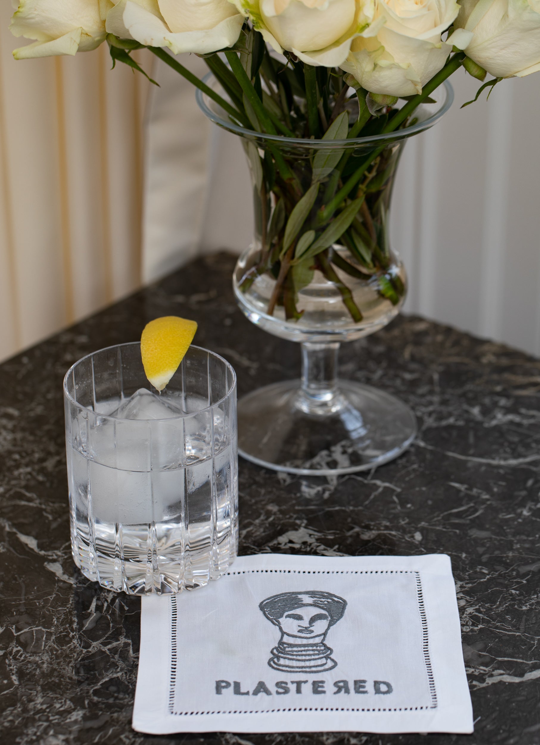 Plastered Cocktail Napkins, Set of 4