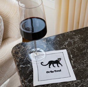 On The Prowl Cocktail Napkins, Set of 4