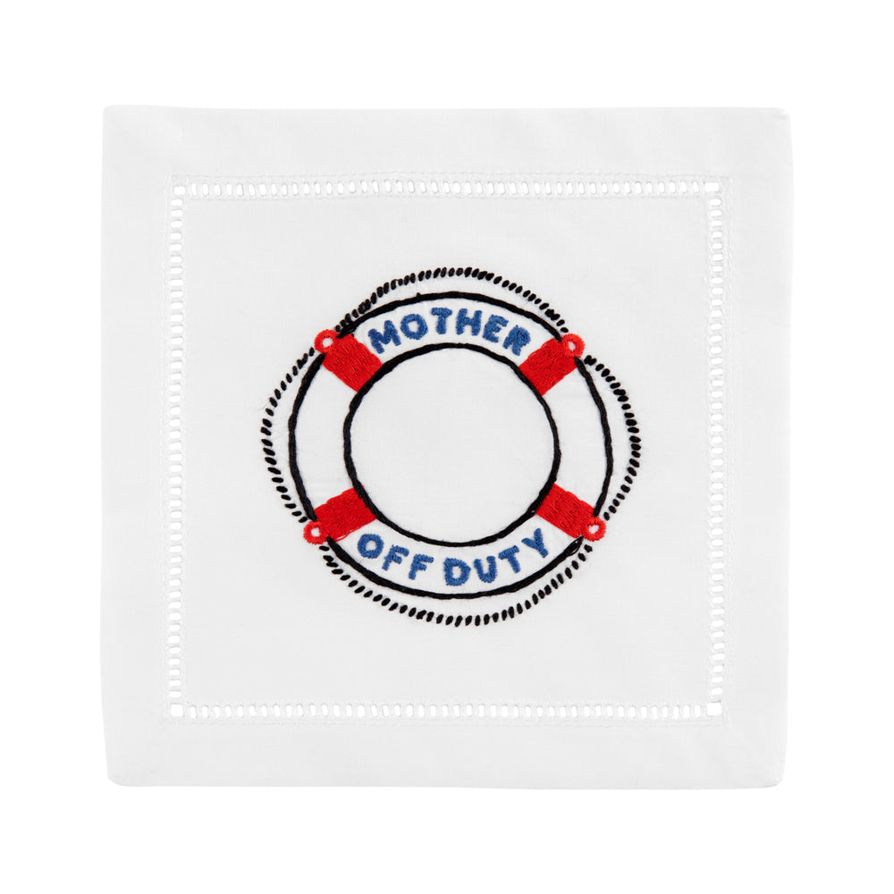 Mother Off Duty Cocktail Napkins, Set of 4