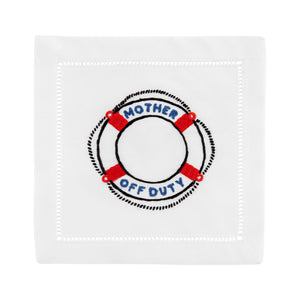 Mother Off Duty Cocktail Napkins, Set of 4