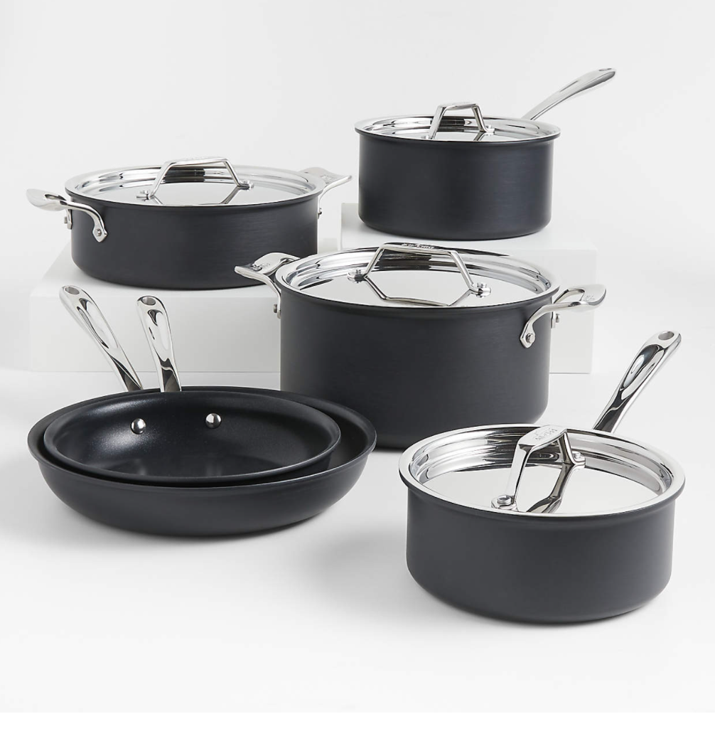All-Clad HA1 Curated Hard-Anodized Non-Stick 10-Piece Cookware Set