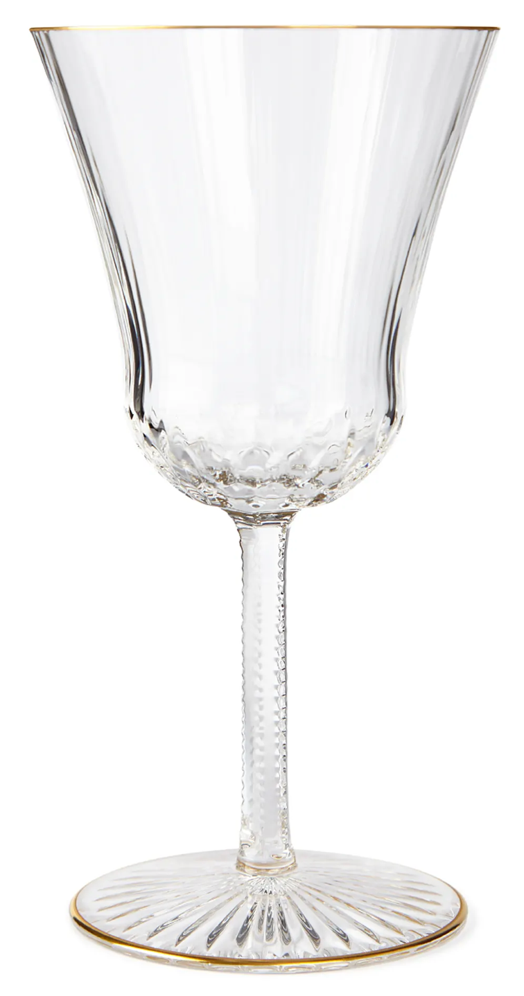 Apollo Gold Rim Goblet