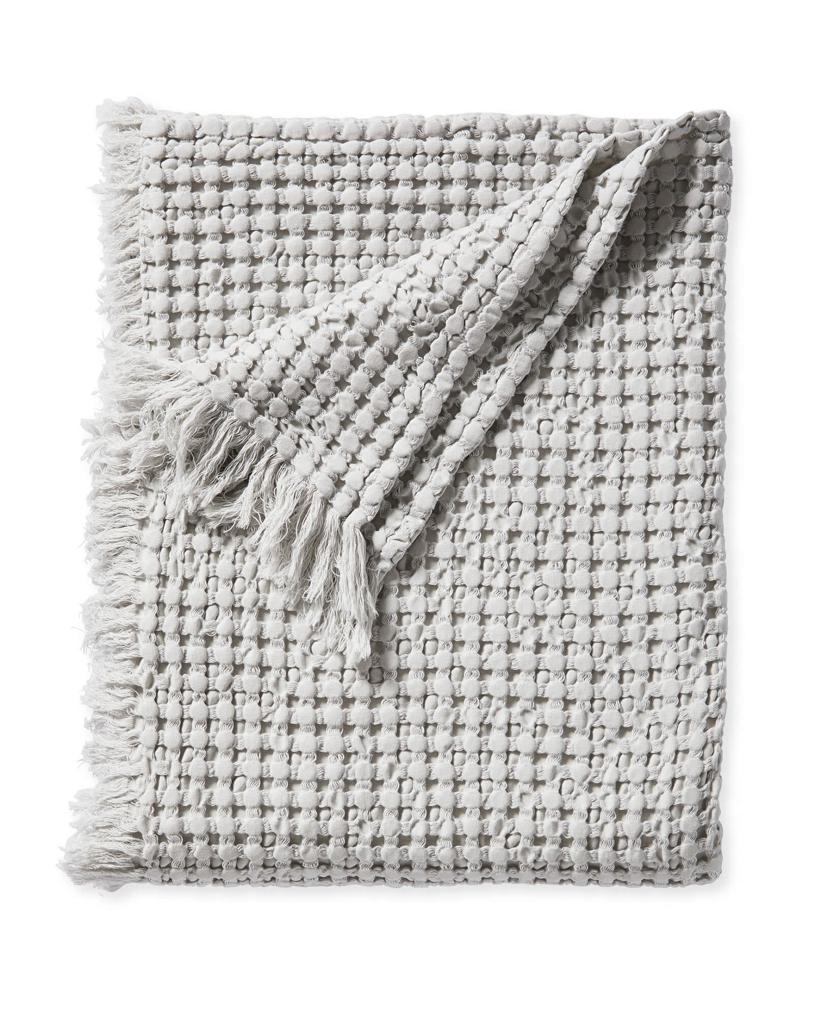 Beachcomber Cotton Throw - Fog