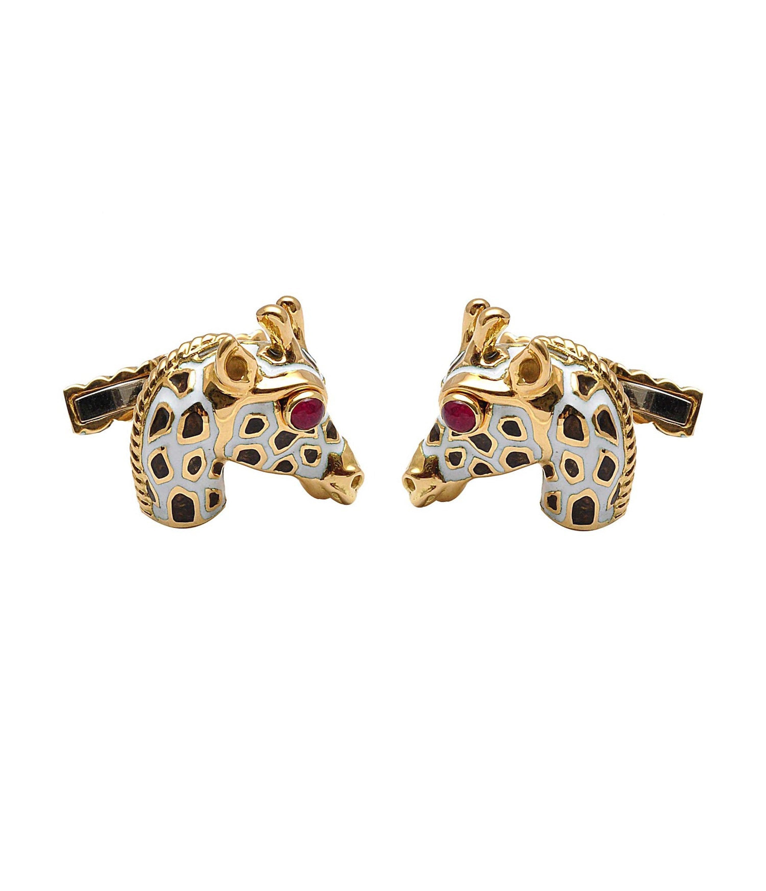 Small Giraffe Cuff Links