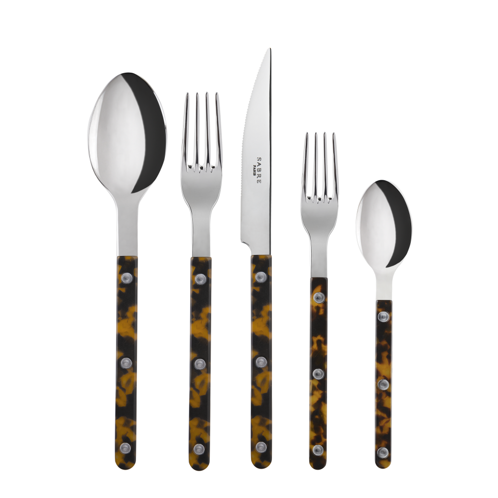 Bistrot Tortoise Flatware, Set of 5