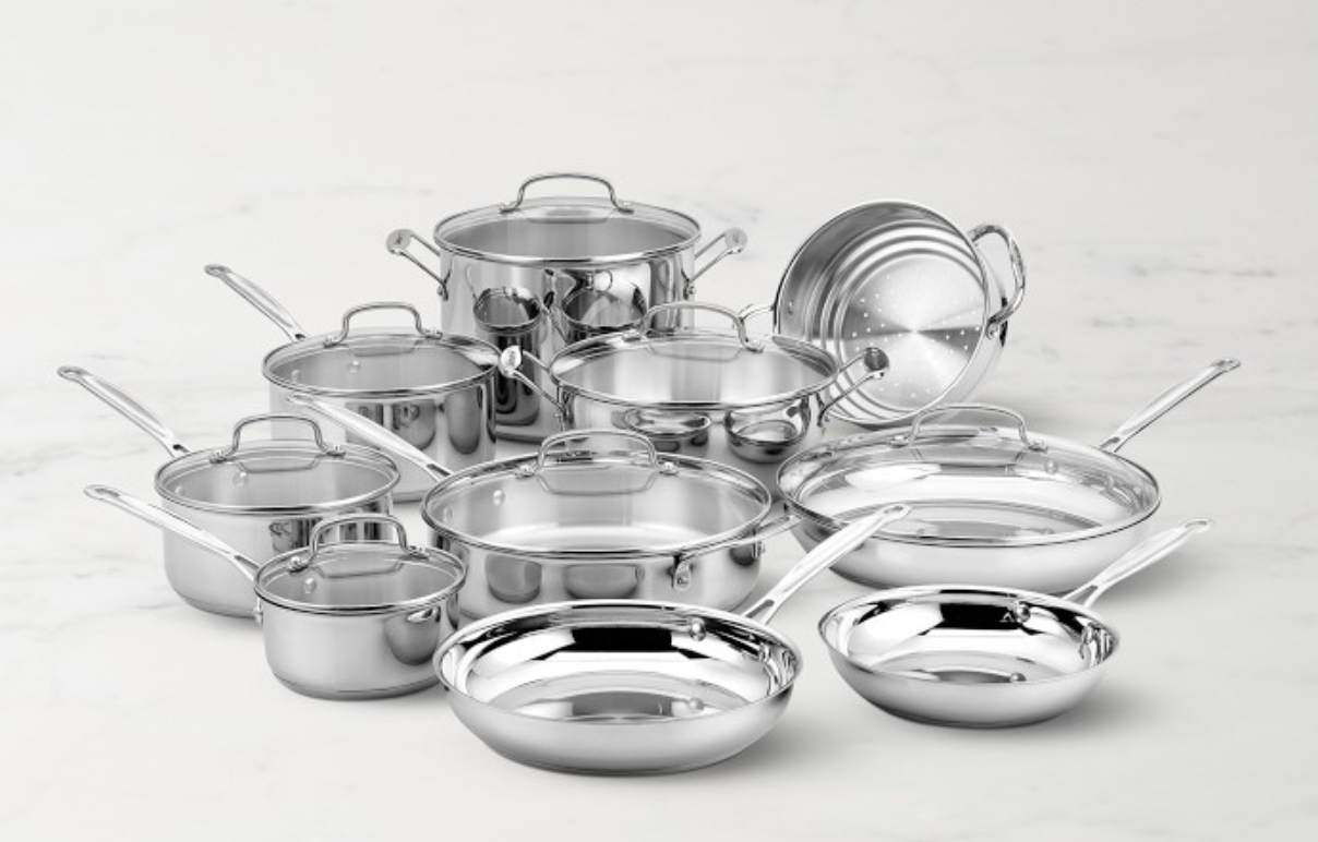 Cuisinart Chef's Classic Stainless-Steel 17-Piece Cookware Set