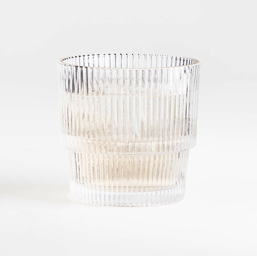Atwell Stackable Ribbed Double Old-Fashioned Glass