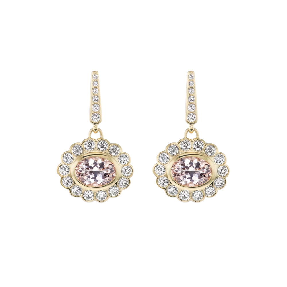 Lexie Earrings in Morganite