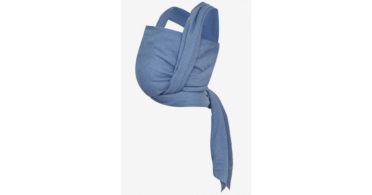 Baby Wrap Blue in recycled cashmere