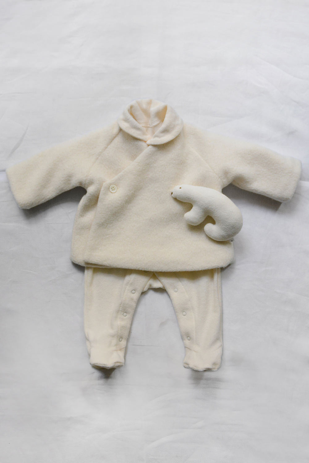 Baby Set Jacket Riley and Pile Coverall – Ivory