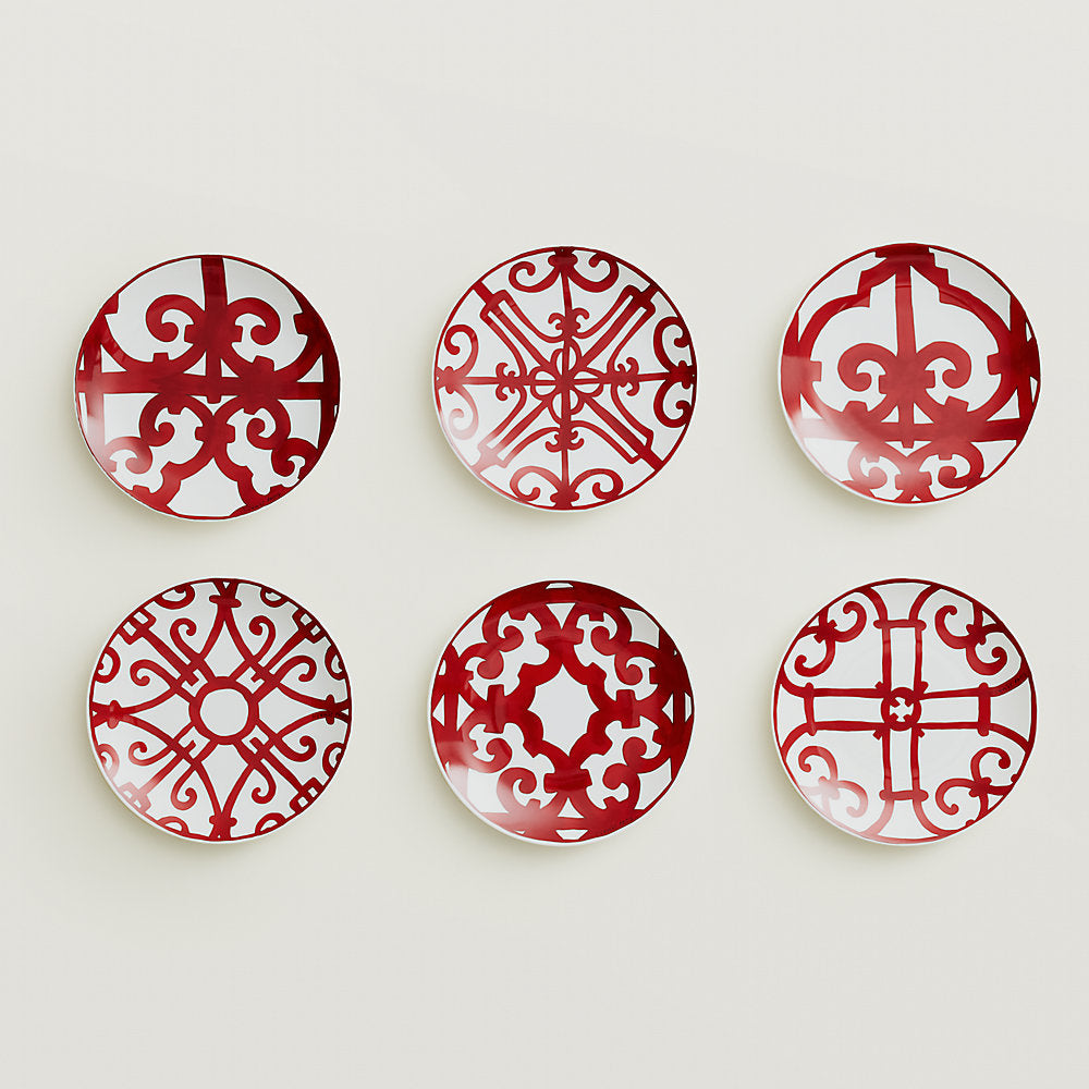 Balcon du Guadalquivir set of 6 bread and butter plates (n°1 to 6) , $715