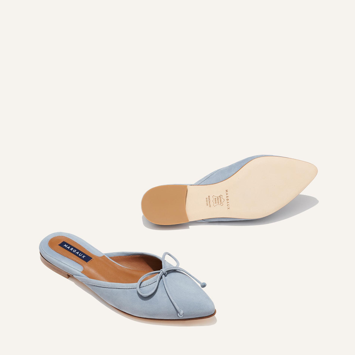 The Ballet Mule in French Blue Suede
