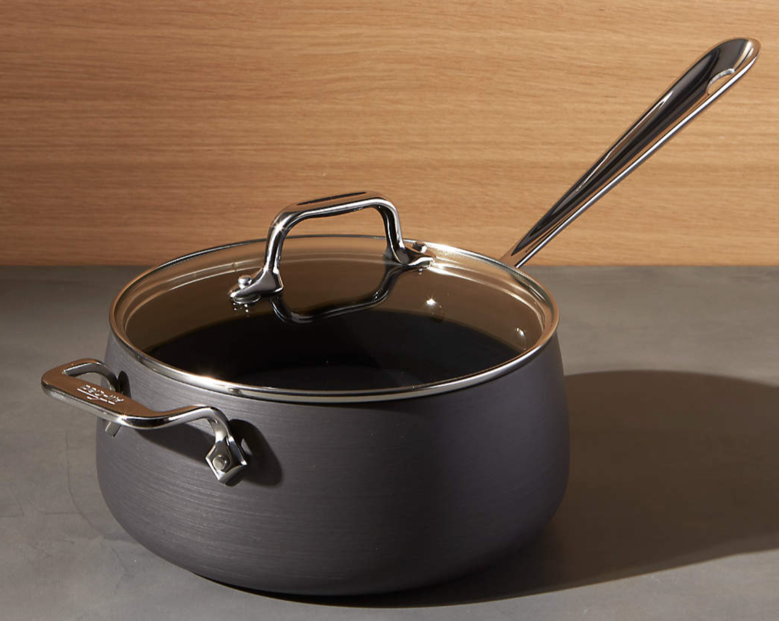 All-Clad ® HA1 Hard-Anodized Non-Stick 3.5-Qt. Sauce Pan with Lid and Loop